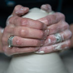 Juliet Macleod in her studio 2018